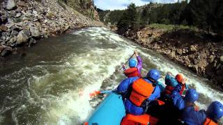 preview picture of video 'The Sure Shot Beginner Whitewater Rafting trip near Denver, June 18, 2011 - Mile Hi Rafting'