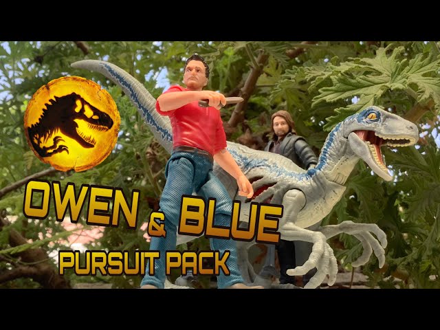 Vídeo relacionado con Jurassic World Dominio - Paquete de 3 figuras articuladas Owen y Velociraptor Azul de Peligro Extremo