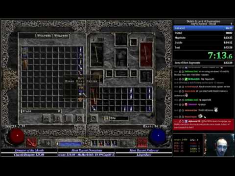 Diablo 2 LoD any% RTA Speedrun Druid 1:57:05