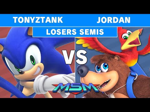 MSM Online 28 - TonyZTank (Sonic) Vs. LVD | Jordan (Banjo) Losers Semis - Smash Ultimate