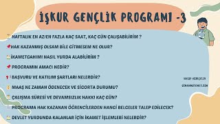 İŞKUR Gençlik Programı 2025 | Ücretler, Çalışma Saatleri, İkameti Yurd