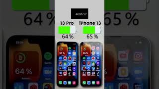 iPhone 13 vs. 13 Pro Battery Test 🔋Subscribe for more ✌🏼