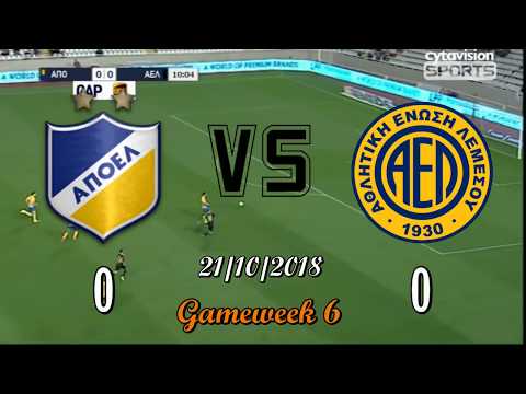 APOEL FC Vs Ael | 0 - 0 | Goals & Highlights | 21/10/18