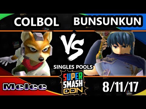 Smash Con 2017 SSBM - SS | Colbol (Fox) Vs. Bunsunkun (Marth) Smash Melee Pools