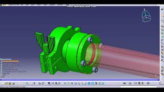 RF iyon kaynagi/ion thruster Catia v5 kati modellemesidir.