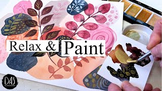 A Quiet Half Hour of Painting | Relaxing Watercolor with Color Mixing Surprises