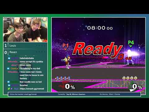 N.E. Melee Arcadian 6 - Louis (Falco) vs. Rasen (Sheik) - SSBM WQF