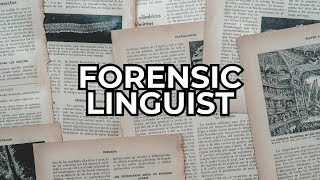 JOB OF THE WEEK - EPISODE #256 - FORENSIC LINGUIST