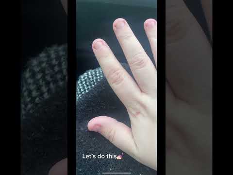 #nails #short Round one of BIAB! No more biting my nails!! 💅 #biab #nailsofti