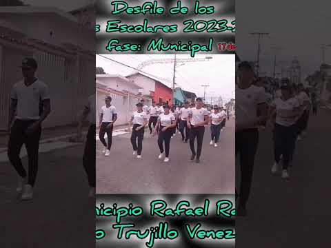 Desfile de los juegos escolares Municipio Rafael Rangel Edo Trujillo Venezuela 2024