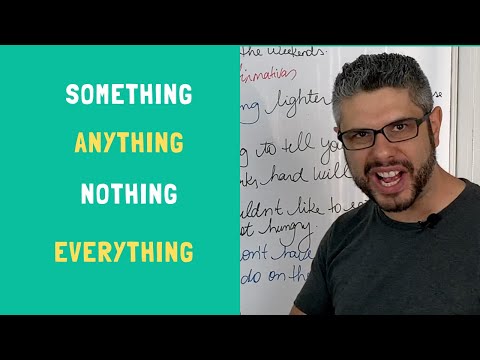 COMO USAR SOMETHING, ANYTHING E NOTHING EM INGLÊS| INGLES INICIANTE #12