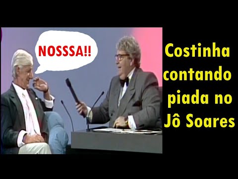 Costinha telling a joke on Jô Soares' show - 09/18/1989