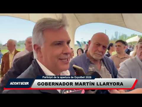 Bell Ville: El gobernador Llaryora estuvo presente en Expo Bell