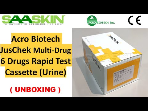 Acro Biotech JusChek Multi-Drug 6 Drugs Cassette(Urine) | Rapid Test | #DOA-165 | UNBOXING |