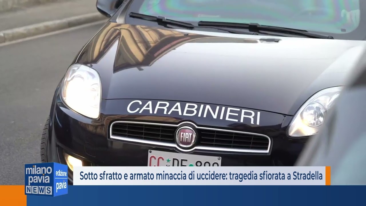 Sotto sfratto e armato minaccia di uccidere: tragedia sfiorata a Stradella