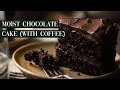 Moist Chocolate Cake From Scratch (with Coffee)