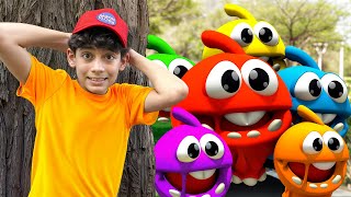 Jason and Alex Pacman Game in Real Life Animation Adventure