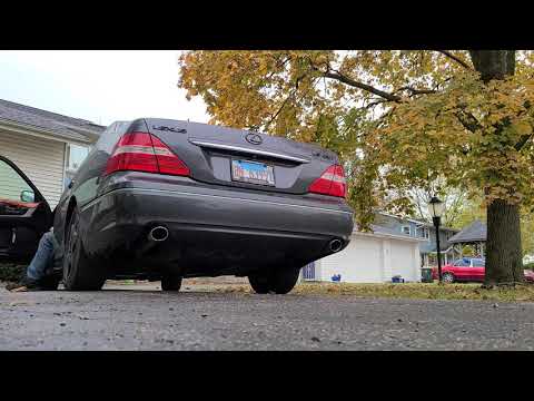 Lexus LS430 Straight Pipe Cold start