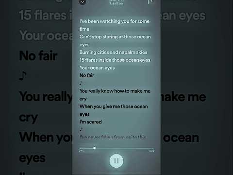 Ocean Eyes -sped up- #spedup #youtubeshorts #recommended