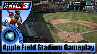 Super Mega Baseball 3 Apple Field Stadium Day Time Gameplay Sand Cats vs Buzzards PS4 Pro
