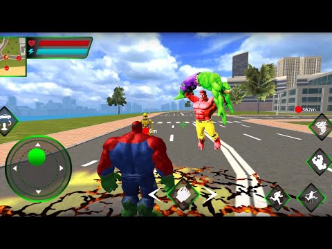 Hulk Spider City Rescue Fighting | Incredible Flying Monster Vs City Gangster - Android GamePlay