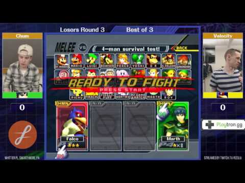 Event Match 10: Chum (Marth) vs Velocity (Falco) - Losers Round 3