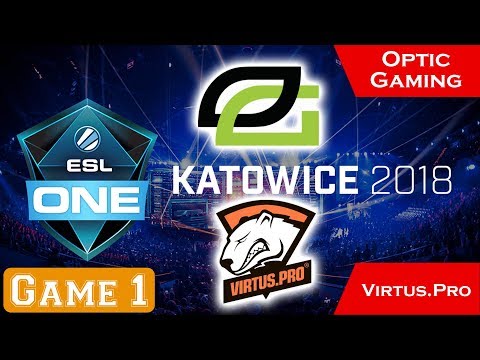 Optic Gaming vs Virtus.Pro - Group A ESL ONE KATOWICE MAJOR 2018 DOTA 2