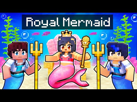 Playing As A ROYAL MERMAID In Minecraft!