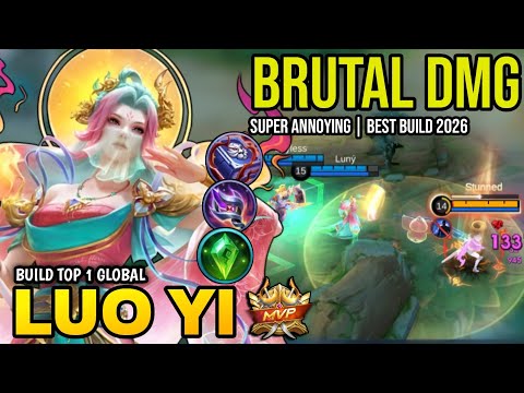 LUO YI BEST BUILD 2026 | BUILD TOP 1 GLOBAL LUO YI GAMEPLAY | MOBILE LEGENDS✓