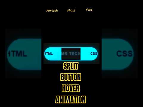 ✨How to create Split Slide Button Hover Animation using HTML & CSS✨ #coding #shorts