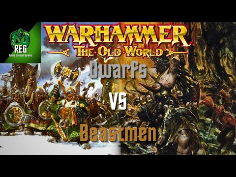 Warhammer The Old World Battle Report | Dwarfs vs Beastmen
