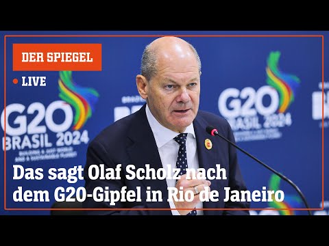 Livestream: Das sagt Olaf Scholz nach dem G20-Gipfel  | DER SPIEGEL
