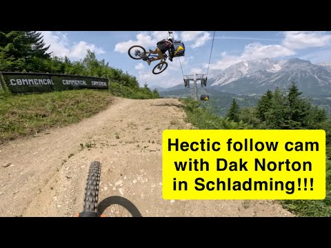 DAKOTA NORTON CHASES ME DOWN SCHLADMING WC TRACK!!!!