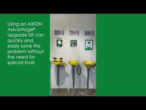 Fixing Common Emergency Shower and Eyewash Flow Problems with the Haws AXION Advantage® Upgrade Kit