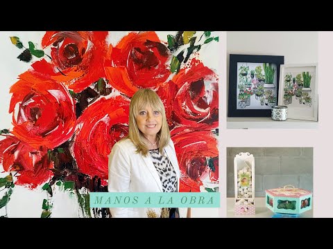 Manos a la Obra Tv 2022 Programa 33 Cuadros Botánicos - Pintar Flores - Cajas Candy Bar