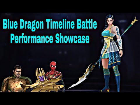 Blue Dragon Timeline Battle Performance Showcase With New Uniform - Marvel Future Fight