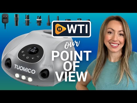 Tuomico 25PSI Paddle Board Pump Electric Portable Sup Air Pump-14.8V Rechargeable Battery Powered - WTI product video review
