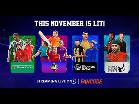 Legends League Cricket | WBBL | AFC Championship | Carabao Cup & more | LIVE on FanCode