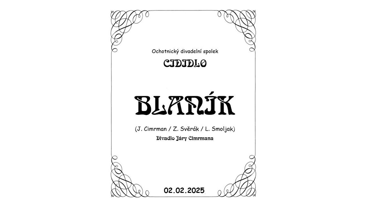 Živý přenos divadelní hry Járy Cimrmana Blaník