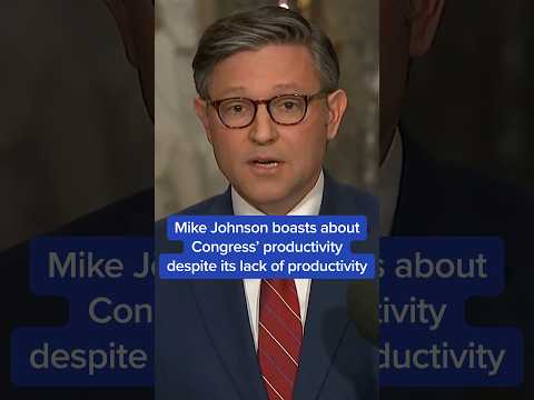 Mike Johnson boasts about Congress' productivity despite its lack of productivity