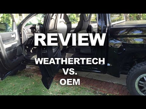 Review - Weathertech vs. OEM - Toyota Tundra