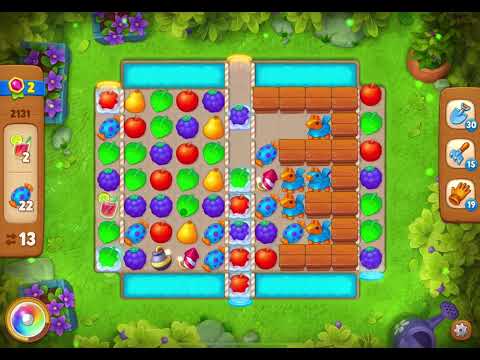 GardenScapes Level 2131 no boosters (18 moves)