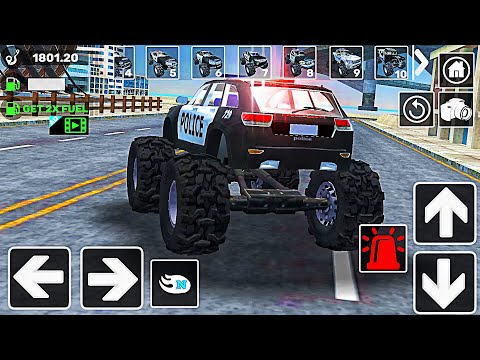 Police Monster Truck Stunts Driving 2020 - Android Gameplay