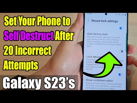 Galaxy S23's: How to Set Your Phone to Self-Destruct After 20 Incorrect Attempts