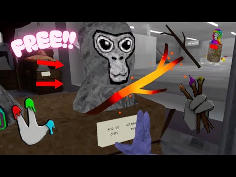 This gorilla tag copy has.. FREE FOREST GUIDE STICK + FREE ADMIN BADGE, FREE STICK AND TONS OF MODS!