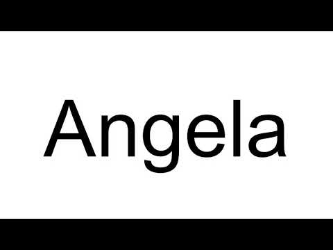 How to Pronounce Angela ( Italian )