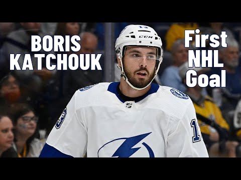 Boris Katchouk #13 (Tampa Bay Lightning) first NHL goal Dec 5, 2021