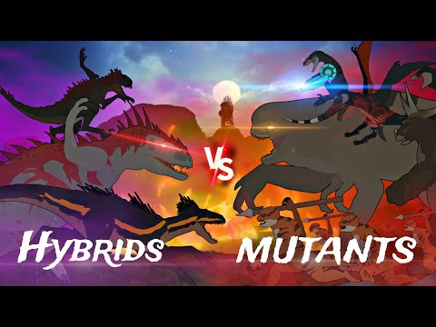 Jurassic world hybrid dinosaurs vs mutant dinosaurs Animation 2026 ( stick nodes)