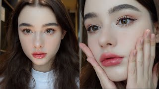 Cute dolly makeup ♡  natural glow / tiktok viral