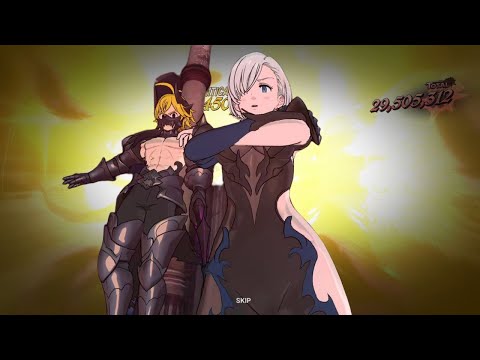 3 Turn Farming Final Boss Meliodas Elizabeth [ 7DS Grand Cross ]